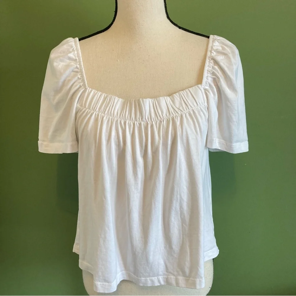 H&M White Puff Sleeve Blouse - Picture 1 of 7